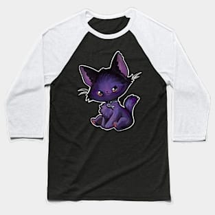 Black cat Baseball T-Shirt